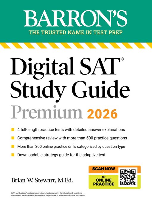 Title details for Digital SAT Study Guide Premium, 2026 by Brian W. Stewart - Wait list